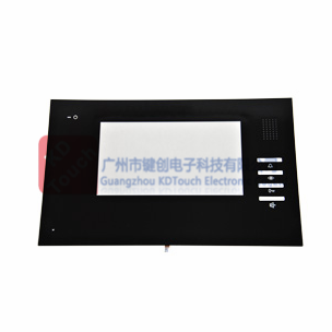 Flat resistive touch screen