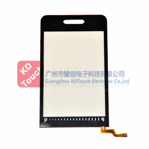 Flat resistive touch screen