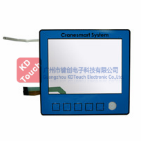 Flat resistive touch screen