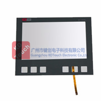 Flat resistive touch screen