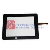 Flat resistive touch screen