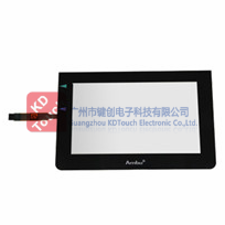 Flat resistive touch screen