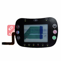 Flat resistive touch screen