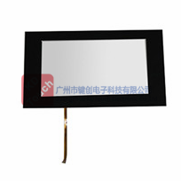 Flat resistive touch screen