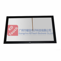 Flat resistive touch screen