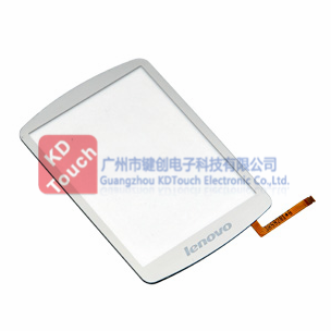 Flat resistive touch screen